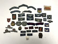 QUANTITY OF MILITARY CLOTH PATCHES - VARIOUS.