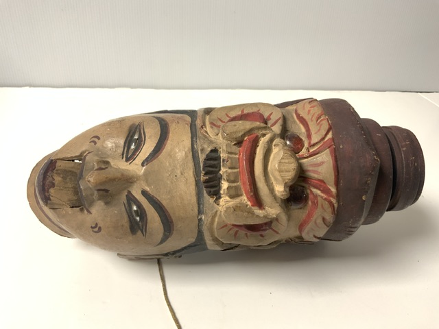 A VINTAGE-PAINTED BURMESE PUPPET HEAD - Image 7 of 7
