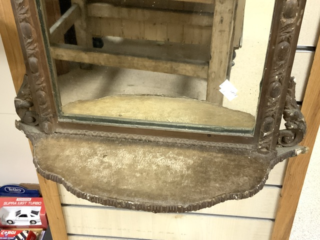 LARGE ANTIQUE WALL MIRROR 140 X 50CM - Image 3 of 3