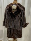 FUR COAT BY MARSHALL & SNELGRAVE, AND A FUR CAPE BY RICHARD PAYNE.