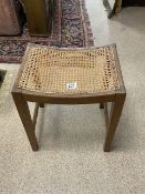 MODERN CANE WORKED STOOL