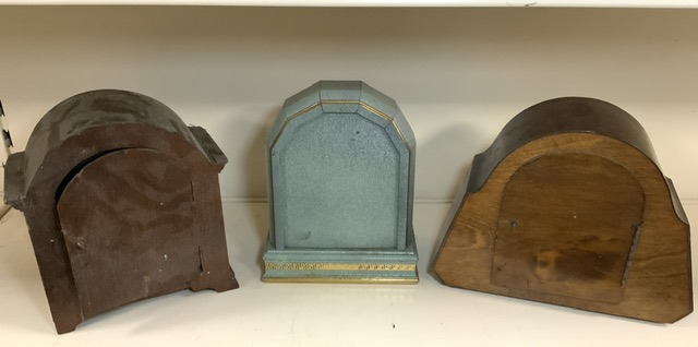 THREE MANTEL CLOCKS - VARIOUS. - Image 6 of 9