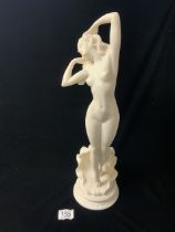 A COMPOSITE FIGURE OF SHELL GIRL, 48 CMS.