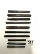 TRAY OF BCHR AND OTHER FOUNTAIN PENS INCLUDING MAYBE TODD CONWAY STEWART, ONOTO ETC, SOME WITH