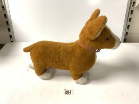 MERRY THOUGHT SOFT TOY CORGI DOG.