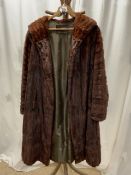 BROWN FUR COAT - BY MAX FITZMAN.