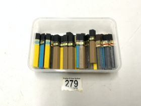 LARGE QUANTITY OF PENTEL ETC PROPELLING PENCIL LEADS.