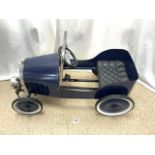 REPRODUCTION BAGHERA ROADSTER PEDAL CAR IN BLUE 76CM