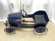 REPRODUCTION BAGHERA ROADSTER PEDAL CAR IN BLUE 76CM
