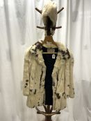 CATHERINE GUILBERT OF PARIS DESIGN FOR CONNAUGHT FURS - FUR JACKET AND HAT.
