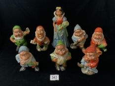 EARLY 1940S SNOW WHITE AND THE SEVEN DWARF'S SNOW WHITE 26CM