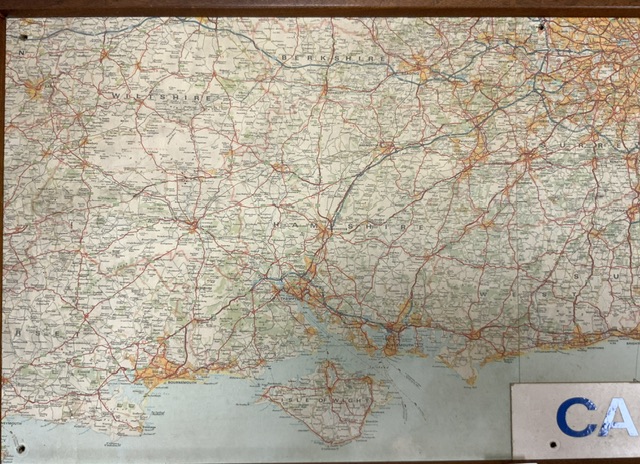 VINTAGE MAP OF THE SOUTH FROM CAFFYNS 112 X 48CM - Image 4 of 5