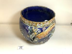 MAJOLICA JARDINIERE A/F