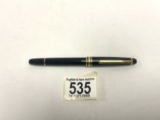 MONTBLANC MEISTER STUCK FOUNTAIN PEN, 14K TWO COLOUR NIB NUMBERED 4810.