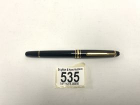 MONTBLANC MEISTER STUCK FOUNTAIN PEN, 14K TWO COLOUR NIB NUMBERED 4810.