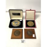 FOUR PRESENTATION MEDALLIONS INCLUDES LACE AND MORE