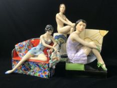 PEGGY DAVIES ARTISTS PROOF FIGURE OF LADY, A/F, A CARLTON WARE ARTWAVE 2012 PORCELAIN FIGURE OF A