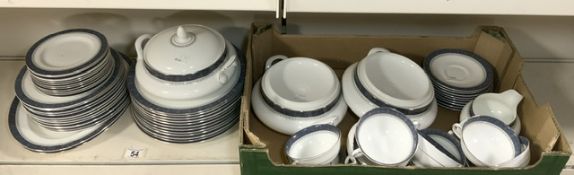 ROYAL DOULTON SHERBROOKE PATTERN 58 PIECE DINNER SERVICE.