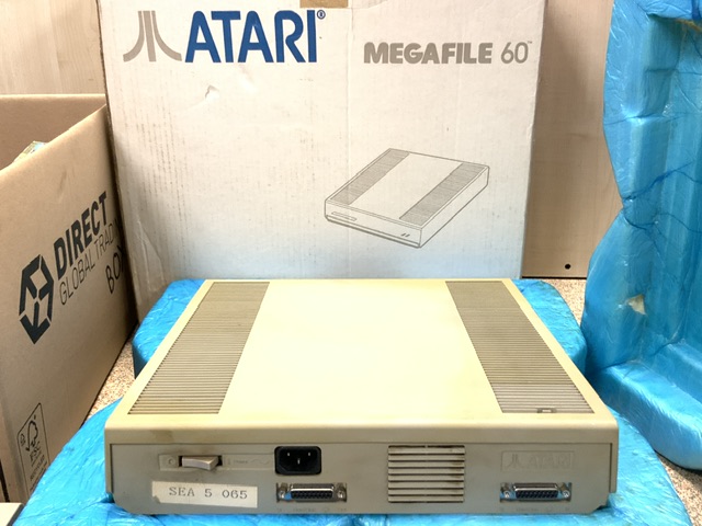 ATARI MEGAFILE 60; WITH BOX, ATARI 520 ST KEYBOARD, GAMES AND ACCESSORIES. - Image 3 of 7