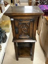 ANTIQUE OAK CONTINENTAL DRINKS CUPBOARD 115CM