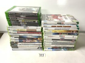 XBOX AND WII GAMES