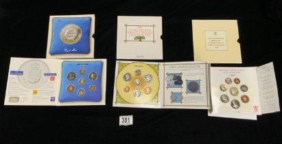 THREE ROYAL MINT PROOF SETS FOR - 1986, 1987, 1988.