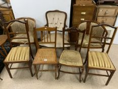 SEVEN VARIOUS CHAIRS