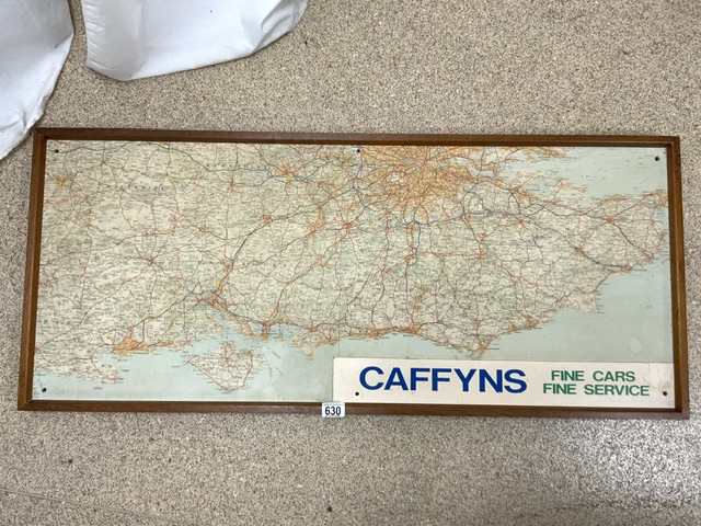 VINTAGE MAP OF THE SOUTH FROM CAFFYNS 112 X 48CM