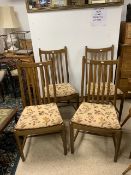 FOUR ERCOL DINING CHAIRS