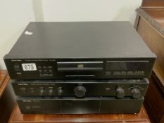 ROTEL STEREO CONTROL AMPLIFIER RC-972, STEREO POWER AMPLIFIER RB - 970BX, AND STEREO COMPACT DISC