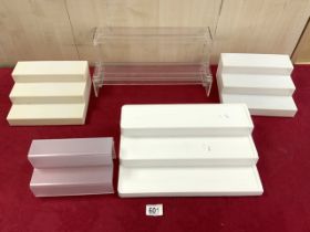 QUANTITY OF PERSPEX DISPLAY STANDS