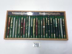 TRAY OF MAINLY PROPELLING PENCILS INC WATERMANS , CONWAY STEWART ETC.