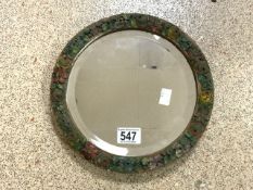 VINTAGE ROUND BARBOLA MIRROR 28 CM DIAMETER