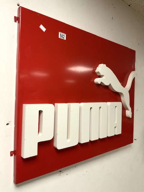 METAL BACK WALL MOUNTED PUMA SIGN 84 X 65CM - Image 2 of 4