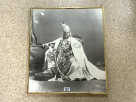 RAGHURAJ SINGH PRINCE OF WALES PHOTOGRAPH PRINT 51 X 58CM