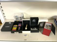 MIXED ITEMS ALL BOXED INCLUDES ZIPPO LIGHTER, D&G, GUESS, SEKONDA WATCHES AND ARILD LINKS BANGLE