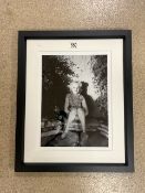 MARILYN MONROE BLACK AND WHITE PHOTOGRAPH FRAMED AND GLAZED 49 X 60CM