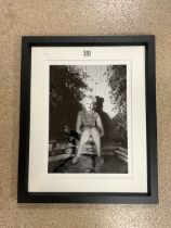 MARILYN MONROE BLACK AND WHITE PHOTOGRAPH FRAMED AND GLAZED 49 X 60CM