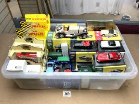 LARGE QUANTITY OF DIE-CAST VEHICLES, ATLAS EDITIONS, CORGI, LLEDO AND BURAGO