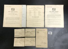 1930S LONDON FOOTBALL ASSOCIATION REFEREE'S CARDS,1ST ROUND DRAW ASSOCIATION CHALLENGE CUP