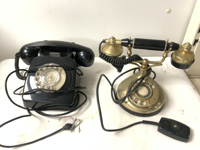 COLLECTION OF VINTAGE TELEPHONES VARIOUS AND HEAD SETS ETC. - Image 3 of 7