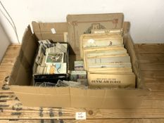 BOX OF CIGARETTE CARDS, JOHN PLAYERS AND MORE