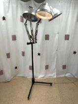 FRENCH DIA-MED VINTAGE ANGLEPOISE LIGHTING METAL AND CHROME