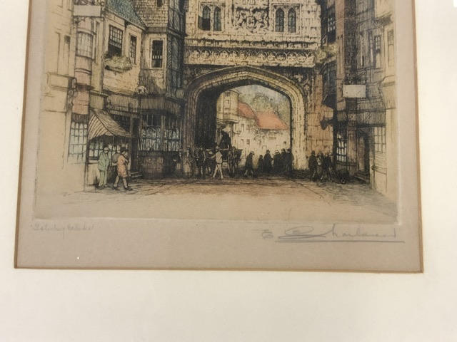 J MACPHERSON WATERCOLOUR,WITH TWO ETCHINGS ONE SIGNED DUPONT (ACADEMY PROOF),E SHARLAND SIGNED - Image 9 of 14