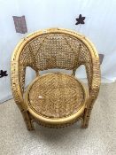 CANE AND BAMBOO ARMCHAIR