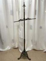 ANTIQUE BRASS FIRE SCREEN POLE