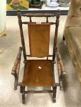 VICTORIAN AMERICAN STYLE CHILDS ROCKING CHAIR