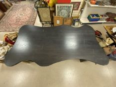 LARGE ASH BLACK TABLE 226X 124CM