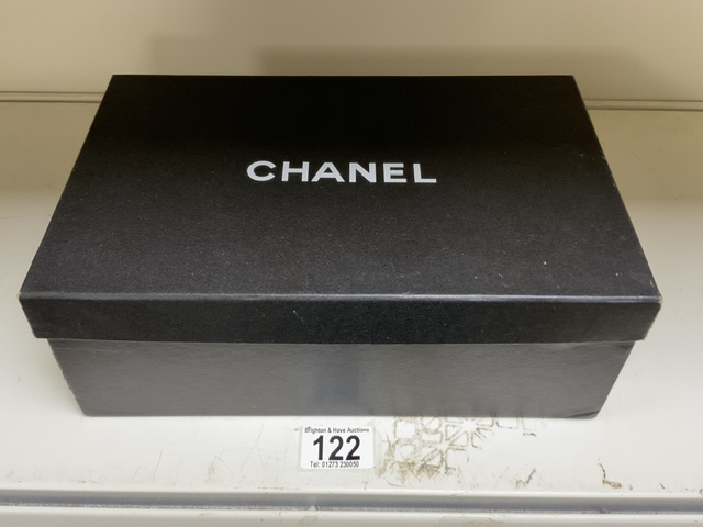 ORIGINAL PAIR OF CHANEL SHOES 37C BALLERINA FLATS WITH BOX AND PAPERWORK - Image 2 of 5