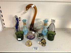 MIXED ART GLASS INCLUDES MURANO AND MORE